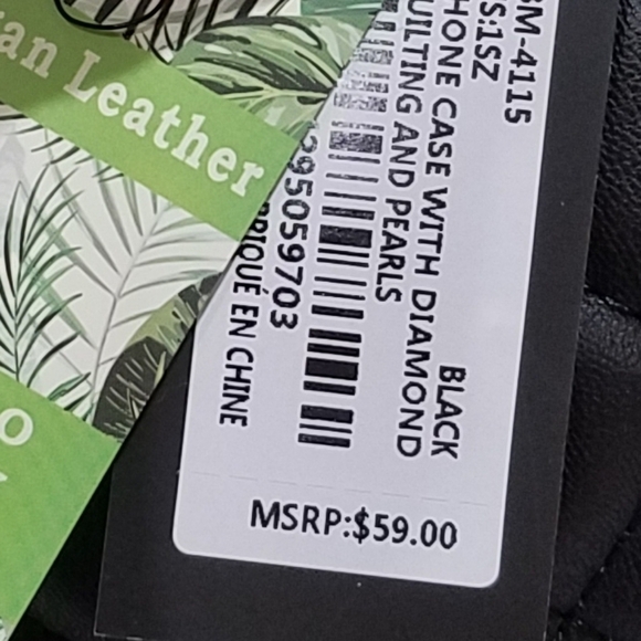 NWT Badgley Mischka Pearl Quilted Phone Case - Picture 10 of 10